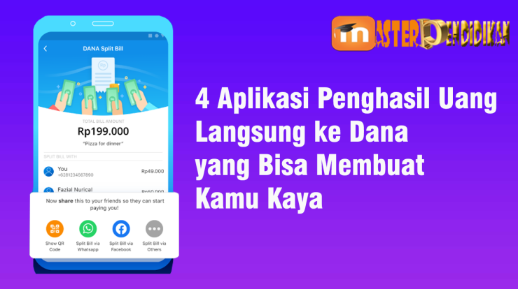 4 Aplikasi Penghasil Uang Langsung Dana yang Bisa Bikin Kaya Raya.